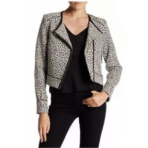 Joie Pattyn Printed Jacket PORCELAIN-CAVIAR